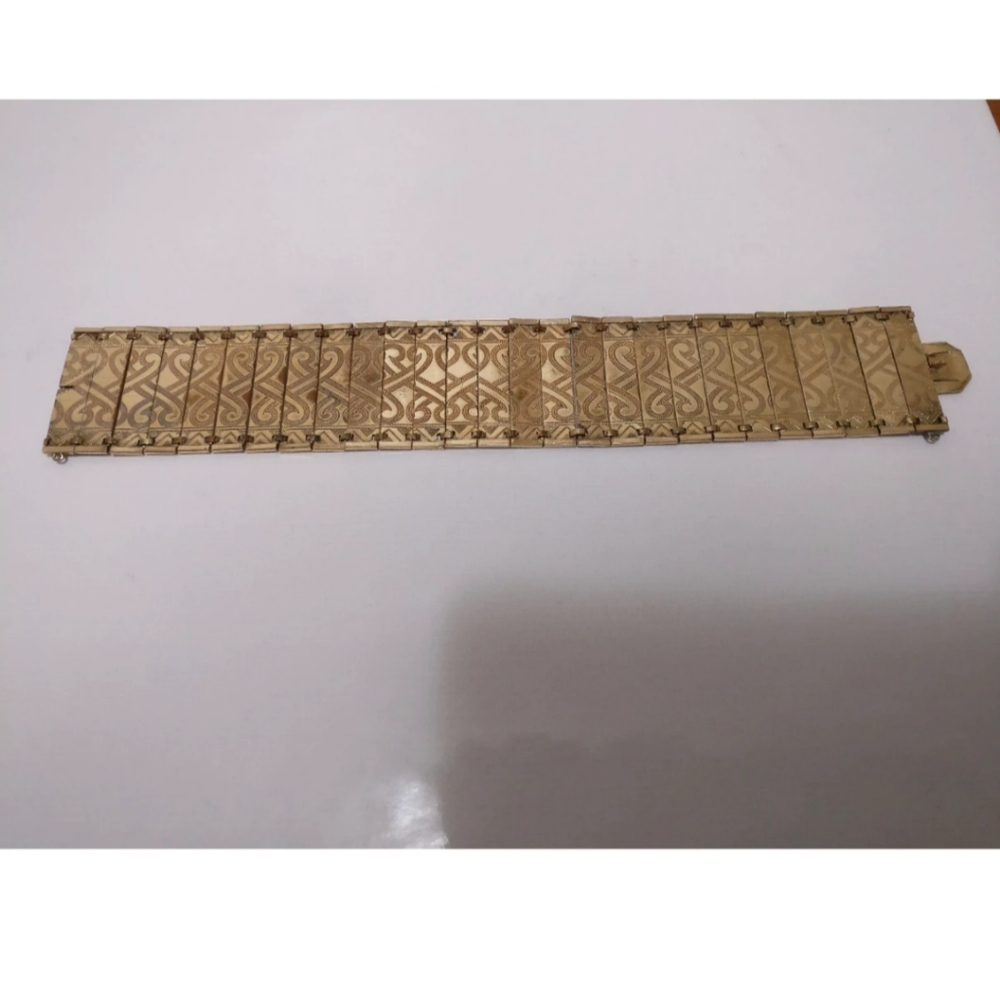 🇨🇦 Antique rolled gold bracelet by KJAG - Picture 5 of 8